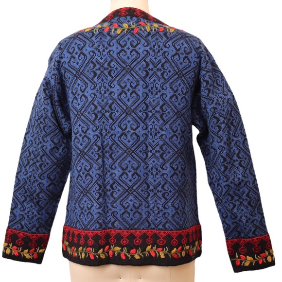 Christiania Norwegian New Wool Cardigan Sweater - Picture 3 of 9